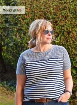 Nähbeispiel Frühlingsshirt  lillesol women Nr. 28